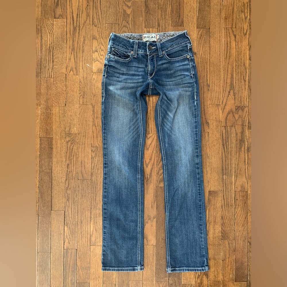 Ariat Real Denim mid Rise straight 27L